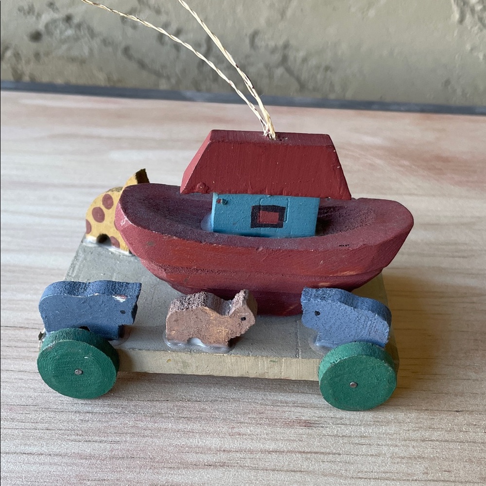 Vintage Noah’s Ark Christmas Ornament
